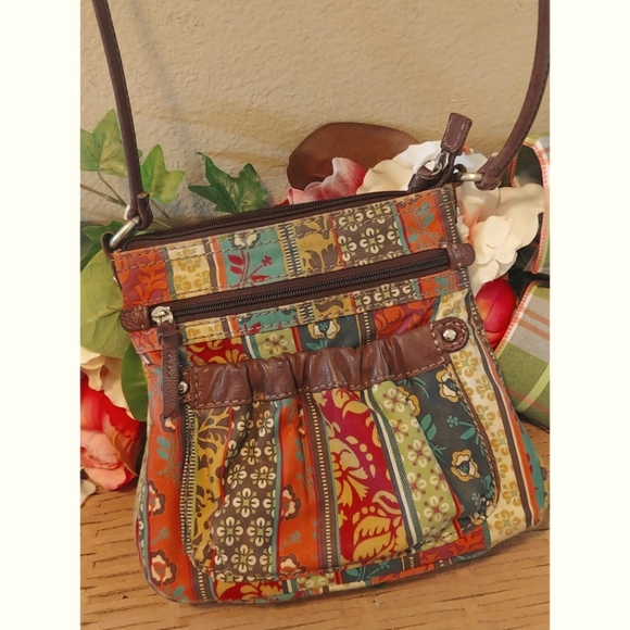 Fossil Handbags - Fossil Crossbody Patchwork Boho Bag